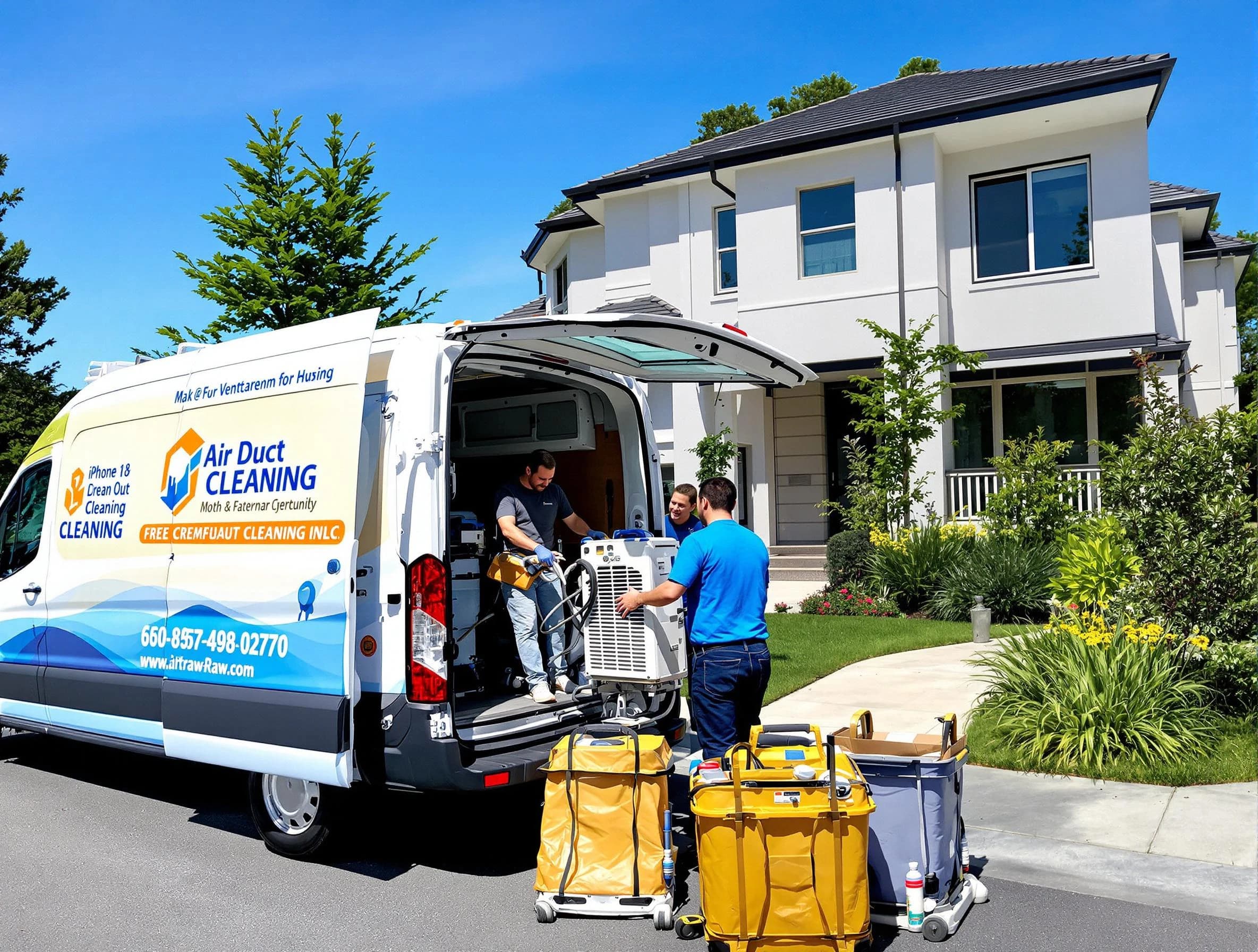 Peachtree City Air Duct Cleaning technician performing professional air duct cleaning in Peachtree City