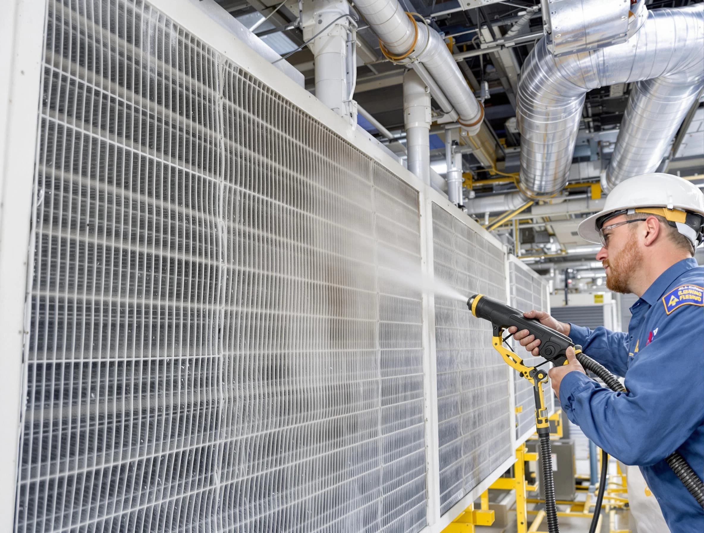 Professional commercial coil cleaning by Peachtree City Air Duct Cleaning in Peachtree City