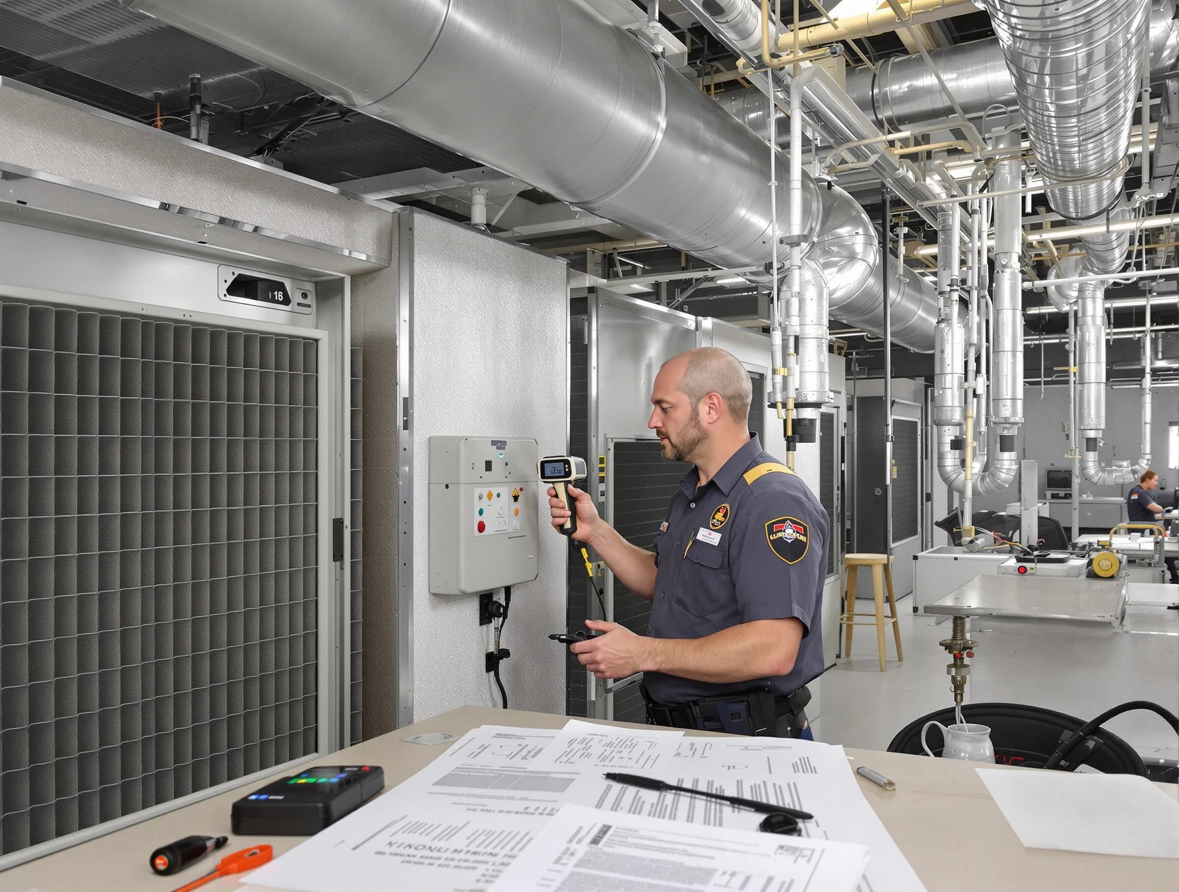 Professional filter system inspection by Peachtree City Air Duct Cleaning in Peachtree City