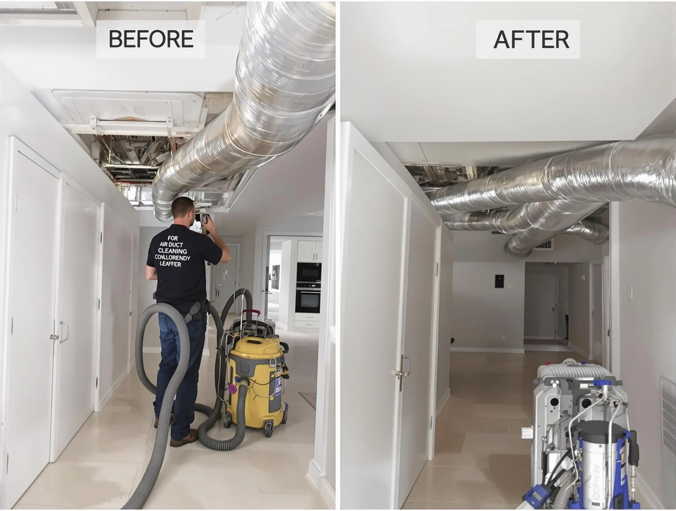 Peachtree City Air Duct Cleaning professional performing thorough air duct cleaning in Peachtree City