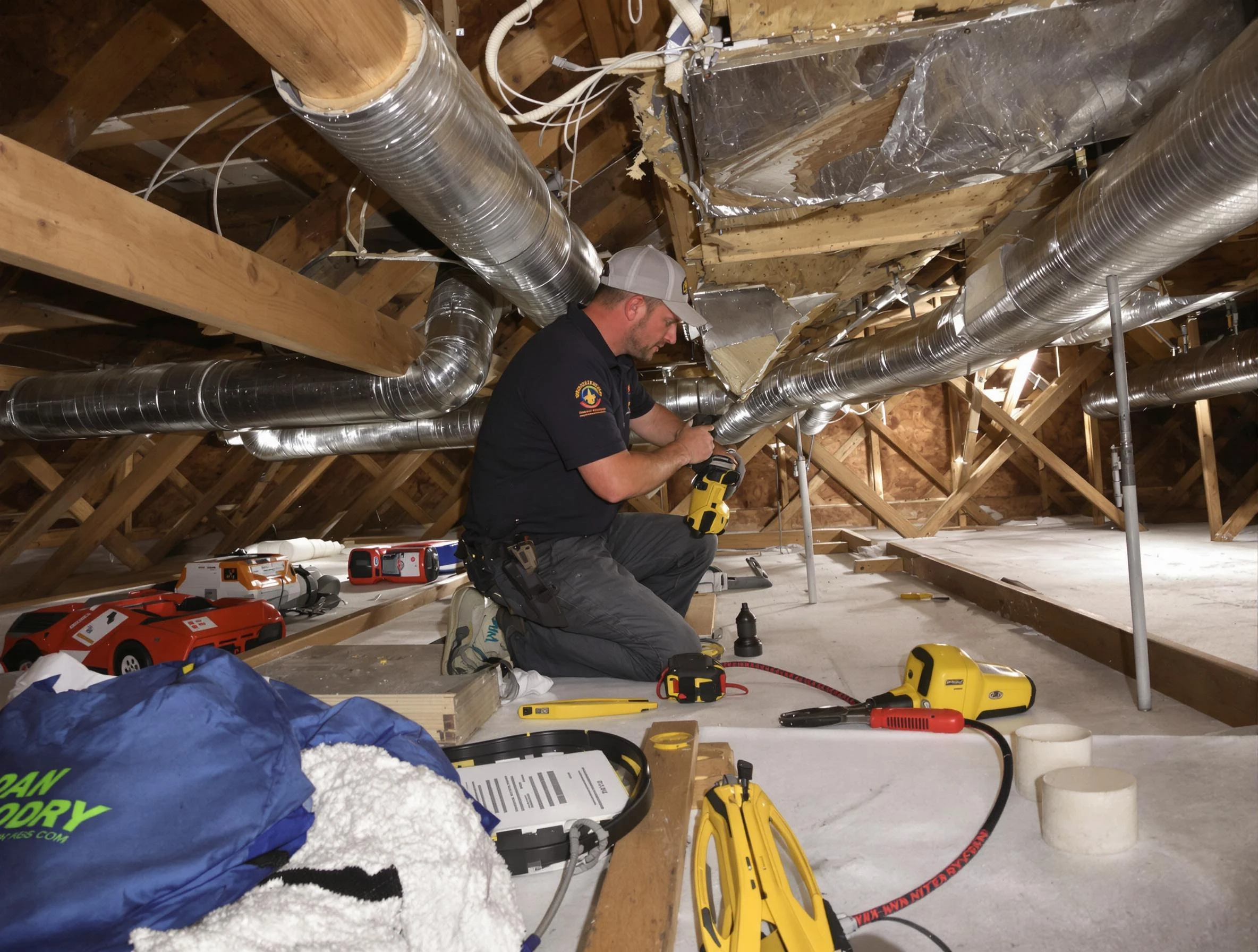 Professional air duct repair by Peachtree City Air Duct Cleaning in Peachtree City